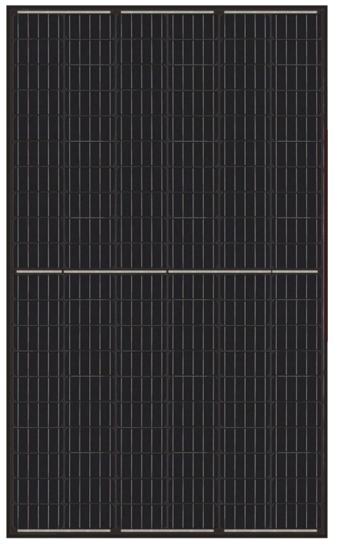 Fotovoltaický panel SunPro 370 W, mono, half cut, celočerný